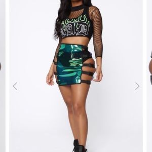 Never worn transparent skirt!